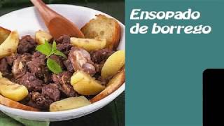 ENSOPADO DE BORREGO  RECEITAS [upl. by Siward]