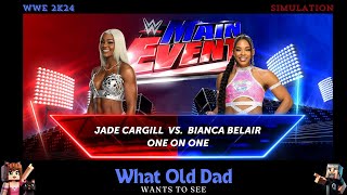 “Jade Cargill vs Bianca Belair  WWE 2K Simulation  Friends Collide” [upl. by Aria]