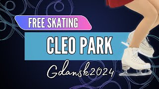 Cleo PARK USA  Junior Women Free Skating  Gdansk 2024 [upl. by Arabela674]