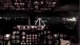 Jat Airways Cocpit video 737 300 YU ANK Flight JU213 LGW BEG [upl. by Cleaves]