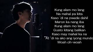 Kung Alam Mo Lang covered by Justin Calucin Lyrics Video  imYhalla 🍂 [upl. by Odell736]