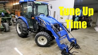 Preseason Maintenance On The Case DX45 And New Holland TC45DA [upl. by Egon]