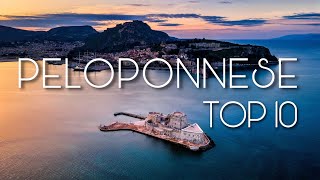 TOP 10 PELOPONNESE  Greece Travel Video [upl. by Hehre]