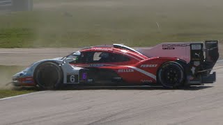 Mathieu Jaminet Crash  2024 Sebring 12 Hours Qualifying [upl. by Jacquelynn228]