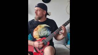 As I Lay Dying  Confined  Chorus Guitar Cover metalcore classic dropC riff love [upl. by Philipa510]