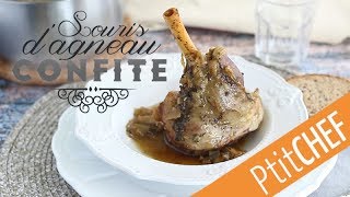 Recette de souris dagneau confites au miel et au thym  Ptitchefcom [upl. by Los]