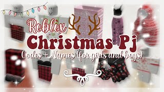 ROBLOX CHRISTMAS PJ OUTFIT CODES GIRLS  BOYS  ETERNXITY [upl. by Suryc]