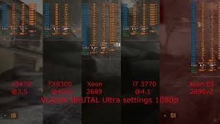 Vladik brutalX3470 vs FX8300 vs Xeon 2689 vs i7 377041 vs Xeon 2696 v2 vs  RTX2060s [upl. by Shaughnessy]