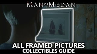 Man of Medan  Framed Pictures Collectibles Guide All 13 Black and White Framed Pictures [upl. by Assele]