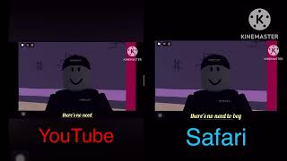 YouTube And Safari Roblox😎 [upl. by Ellebasi396]