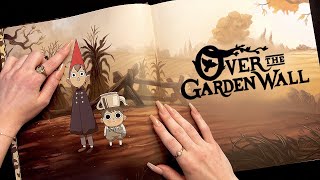 ASMR Over the Garden Wall  Art Book FlipThrough tracing tapping scratching [upl. by Jody487]