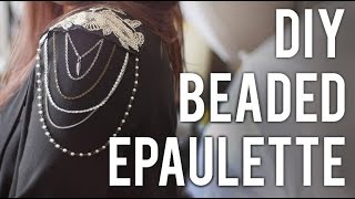 How to Make Beaded Epaulette  DIY [upl. by Atiuqel]