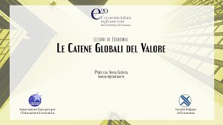 Le Catene Globali del Valore  Profssa Anna Giunta UniRoma3 [upl. by Ydnys]