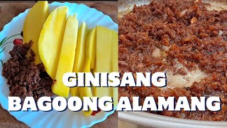 GINISANG BAGOONG ALAMANG  SAUTÉED SALTED SHRIMP PASTE  QUICK AND EASY [upl. by Stent]