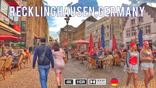 Recklinghausen city in Germany tour in Recklinghausen a beautiful city 4k HDR 60fps [upl. by Rachael]