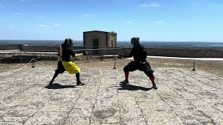 Smallsword Sparring at Palmela Castle  Miguel vs Rui [upl. by Brier]