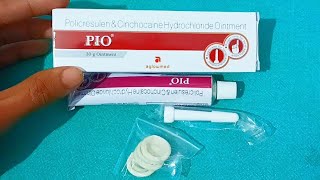 बवासीरगुदा में दर्दजलनखुजलीखूनआनाPIO OintmentPolicresulen amp cinchocaine hydrochloride ointment [upl. by Htur]