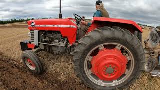 1968 Massey Ferguson 165 MultiPower 35 Litre 4Cyl Diesel Tractor 58 HP with Lemken Plough [upl. by Haldeman]