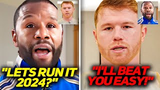 Floyd Mayweather CONFRONTS Canelo Alvarez About Rematch In 2024 [upl. by Nednal813]