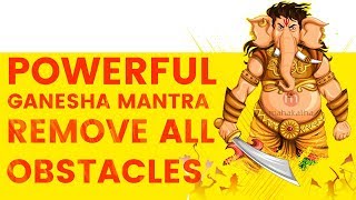 POWERFUL GANESHA MANTRA TO REMOVE OBSTACLES 2024  Pranamya Shirasa Devam Gauri Putram Vinayakam [upl. by Novah]