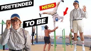 Elite Gymnast Pretended to be a Nerd in the Calisthenics Park [upl. by Vachill]