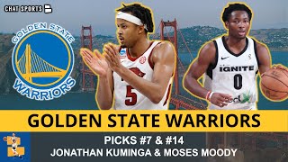 Golden State Warriors Draft Grades SF Jonathan Kuminga amp SG Moses Moody  2021 NBA Draft [upl. by Fawn895]