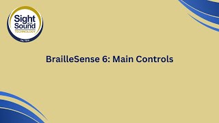 The main controls on the BrailleSense 6 [upl. by Ase]