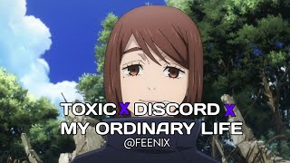 TOXIC x DISCORD x MY ORDINARY LIFE  Boywithuke The Living tombstone  edit audio [upl. by Petit]