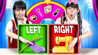 Left Or Right Poor Girl Vs Rich Girl At Extreme Makeover Challenge [upl. by Rratsal993]