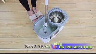 Home cleaning 360 spin mop bucket set mop mopbucket spinmop 360mop household householditems [upl. by Rockie]