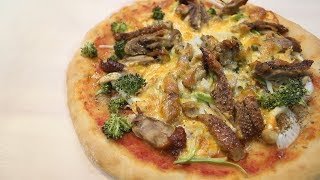 麵包機做酸麵酵母比薩Sourdough starter pizza [upl. by Korman]