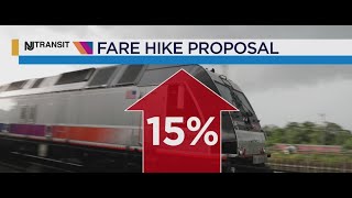 NJ Transit reveals proposed fare hikes [upl. by Alyhs]