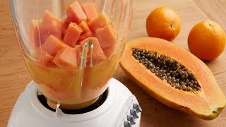 Receta Batida de Lechosa Papaya [upl. by Powder238]