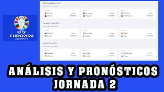 ANALISIS Y PRONOSTICOS JORNADA 2 EUROCOPA [upl. by Pickford]