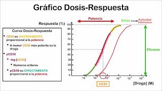 Farmacodinamia  Gráfico dosis respuesta [upl. by Annoyik713]