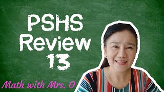 PHILIPPINE SCIENCE HIGH SCHOOL REVIEW 13 [upl. by Petra511]