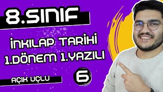 8Sınıf İnkılap Tarihi 1Dönem 1Yazılı  AÇIK UÇLU SORULAR [upl. by Skipp305]