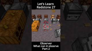 What Can an Observer Observe Part 2  Lets Learn Redstone 27  Minecraft Bedrock Redstone Tutorial [upl. by Zebulen]