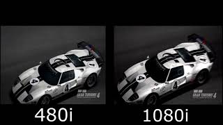 Gran Turismo 4 480i vs 1080i [upl. by Eceinej]