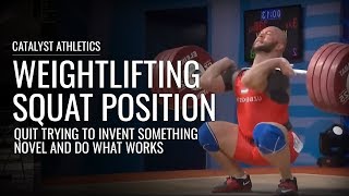 Olympic Weightlifting Squat Position  Trust What Works for the Best [upl. by Hanas429]