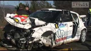 Robert Kubica car crash at Andora Rally 2611flv [upl. by Ameg]