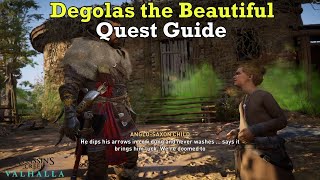 Assassin’s Creed Valhalla Degolas the Beautiful Quest Guide Gameplay [upl. by Leventis]