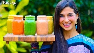 5 FullyRaw Salad Dressings [upl. by Oppen763]