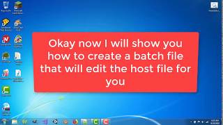 Batch File Hosts Editor [upl. by Imim895]