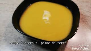 Recette soupe courge butternut pomme de terre [upl. by Eellac]