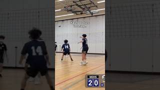 Setter Jalen got the bag 💼 setter setters volleyballlife volleyballplayer volleyballshorts [upl. by Coryden]