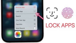 How to LOCK APPS on iPhone with Face ID amp Passcode [upl. by Allerbag427]