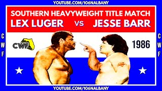 Lex Luger vs Jesse Barr January 15th 1986 Championship Wrestling From Florida [upl. by Vorfeld]