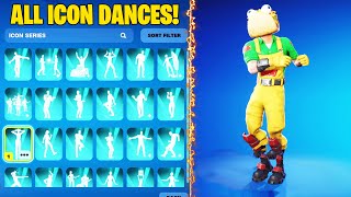 NEW GUACO SKIN ALL ICON SERIES DANCES amp EMOTES IN FORTNITE 40 [upl. by Georgetta]