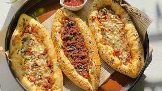 Fatayer  Pide Middle Eastern Food Turkish Pizza Recipe  Ramadan 2023 Series🌙  Iftar recipes [upl. by Dira]